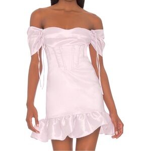 LPA Rosa Mini Dress in Washed Lavender Sz. Medium NWT